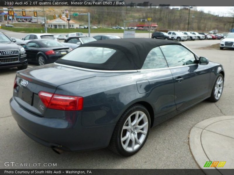 Meteor Gray Pearl Effect / Black 2010 Audi A5 2.0T quattro Cabriolet