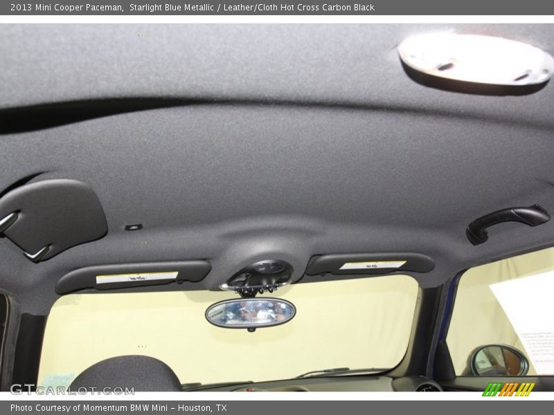 Starlight Blue Metallic / Leather/Cloth Hot Cross Carbon Black 2013 Mini Cooper Paceman