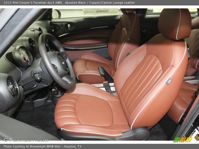  2013 Cooper S Paceman ALL4 AWD Copper/Carbon Lounge Leather Interior