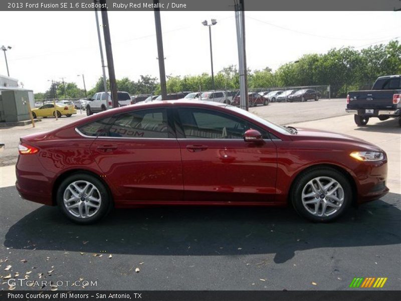 Ruby Red Metallic / Dune 2013 Ford Fusion SE 1.6 EcoBoost