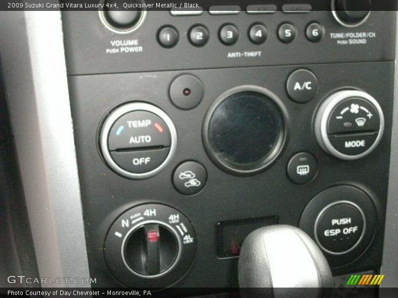 Controls of 2009 Grand Vitara Luxury 4x4
