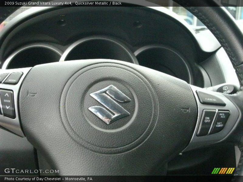 Quicksilver Metallic / Black 2009 Suzuki Grand Vitara Luxury 4x4