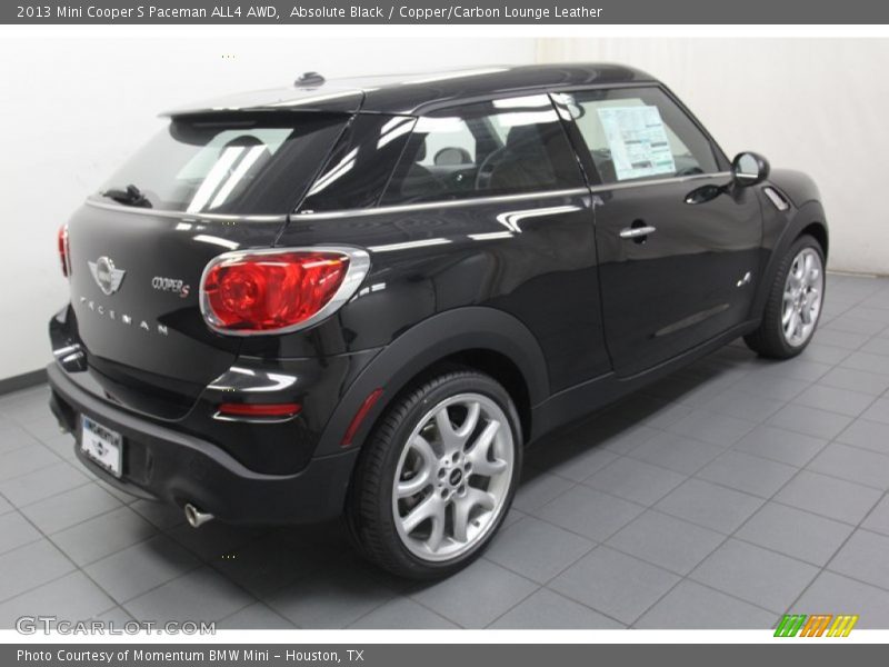 Absolute Black / Copper/Carbon Lounge Leather 2013 Mini Cooper S Paceman ALL4 AWD