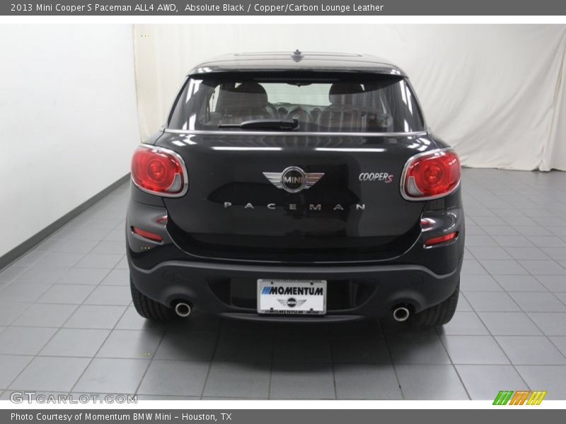 Absolute Black / Copper/Carbon Lounge Leather 2013 Mini Cooper S Paceman ALL4 AWD