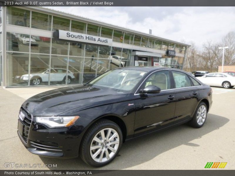 Brilliant Black / Velvet Beige 2013 Audi A6 3.0T quattro Sedan