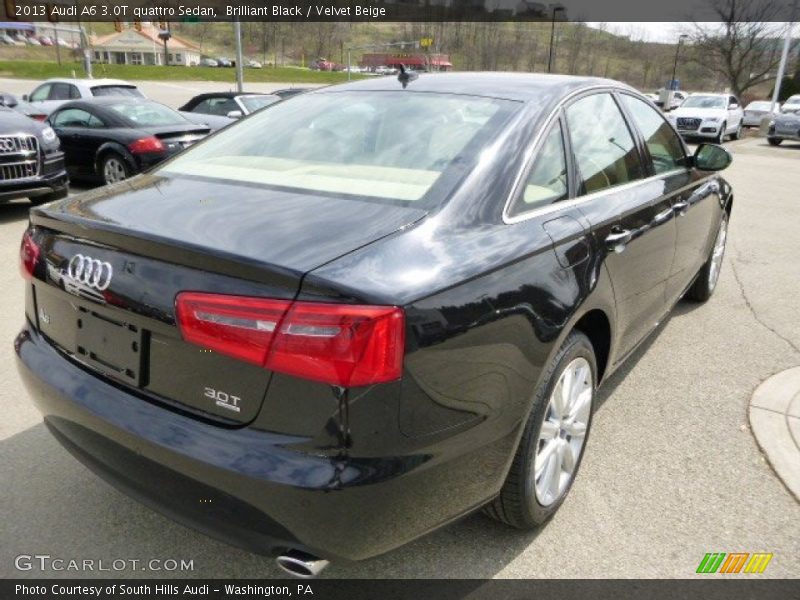 Brilliant Black / Velvet Beige 2013 Audi A6 3.0T quattro Sedan