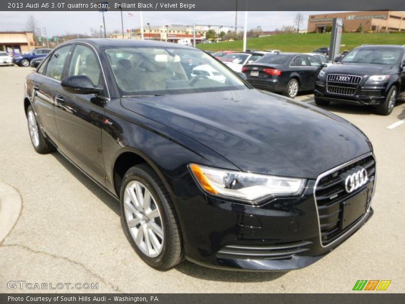 Brilliant Black / Velvet Beige 2013 Audi A6 3.0T quattro Sedan