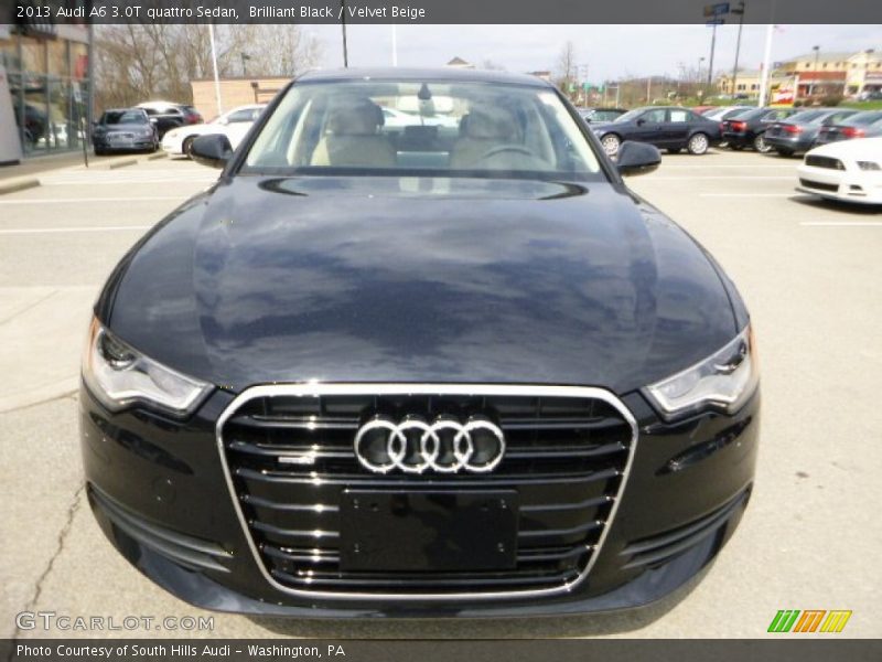 Brilliant Black / Velvet Beige 2013 Audi A6 3.0T quattro Sedan