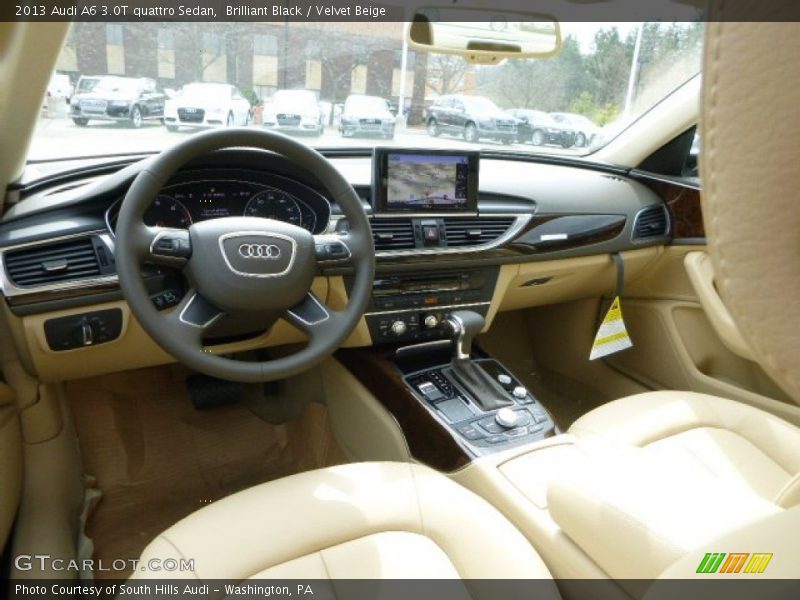 Brilliant Black / Velvet Beige 2013 Audi A6 3.0T quattro Sedan