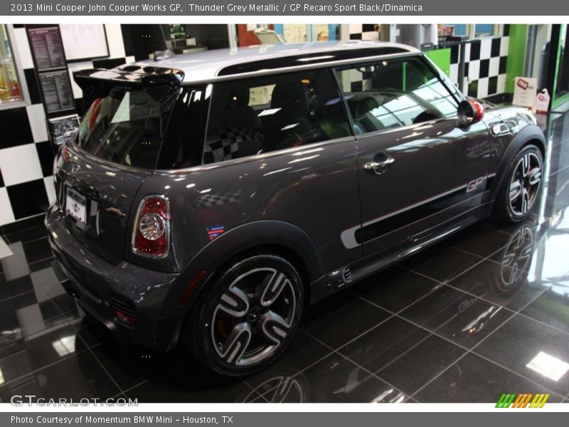 Thunder Grey Metallic / GP Recaro Sport Black/Dinamica 2013 Mini Cooper John Cooper Works GP