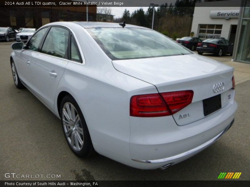  2014 A8 L TDI quattro Glacier White Metallic