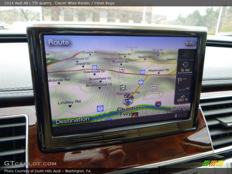 Navigation of 2014 A8 L TDI quattro