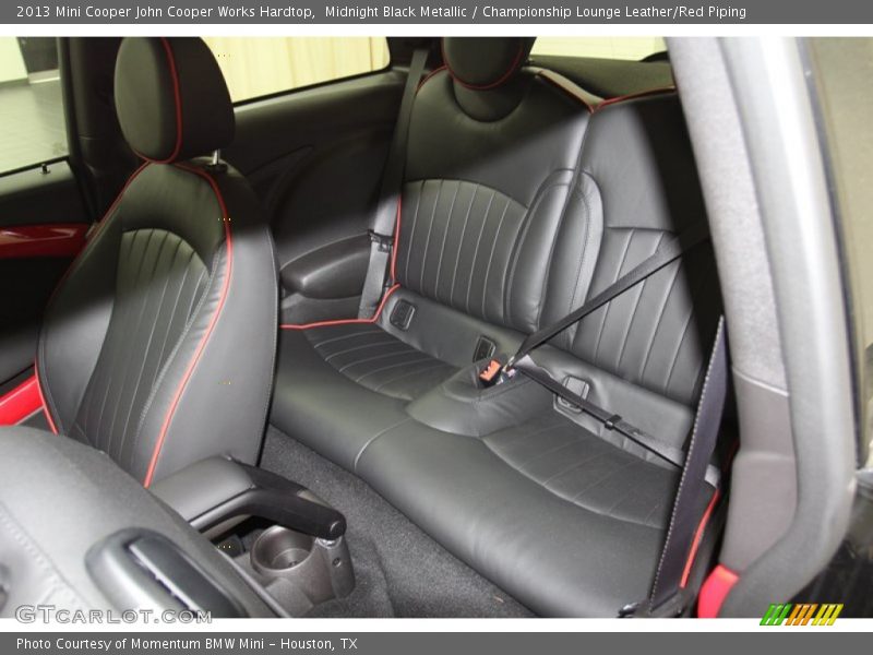 Rear Seat of 2013 Cooper John Cooper Works Hardtop