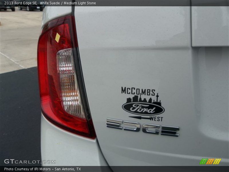 White Suede / Medium Light Stone 2013 Ford Edge SE