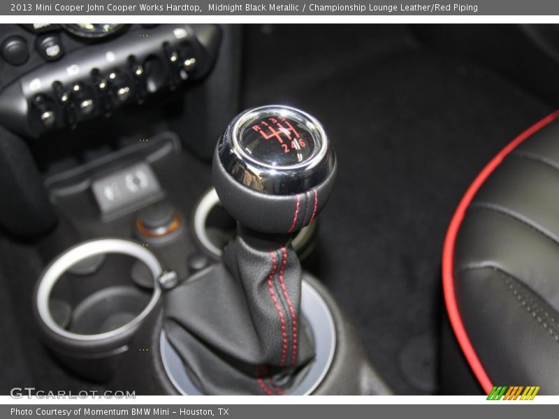  2013 Cooper John Cooper Works Hardtop 6 Speed Manual Shifter