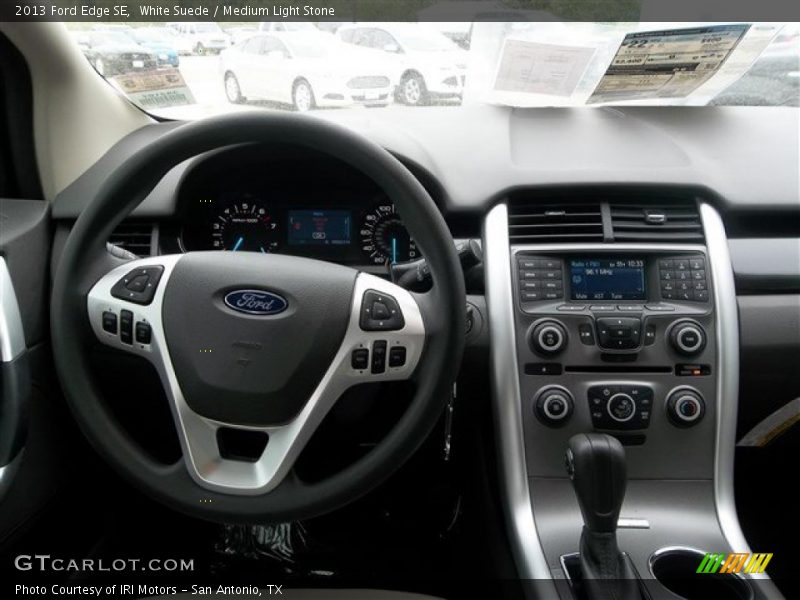 White Suede / Medium Light Stone 2013 Ford Edge SE