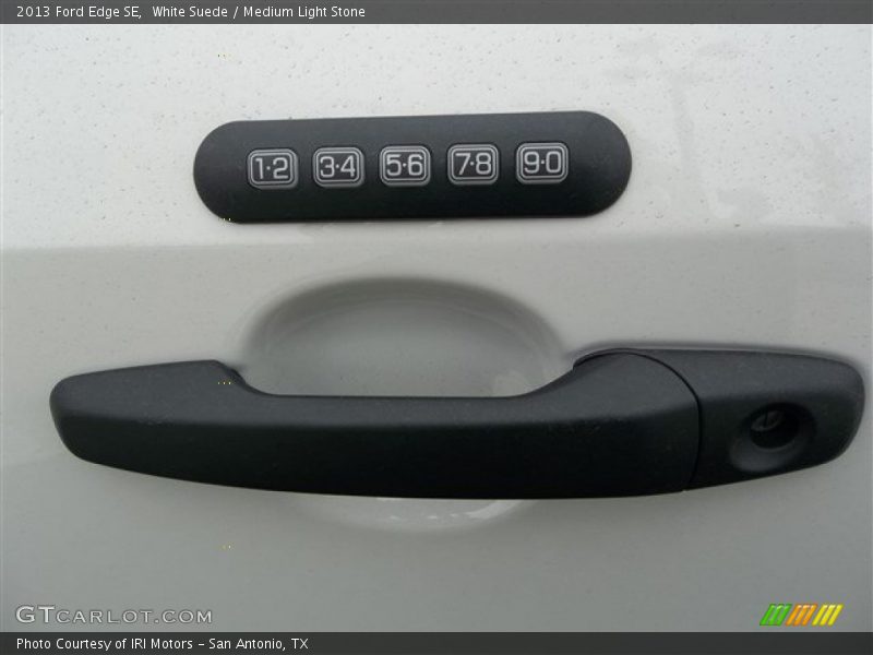 White Suede / Medium Light Stone 2013 Ford Edge SE