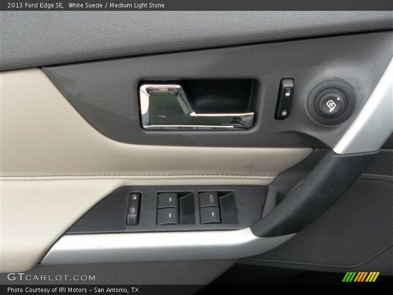 White Suede / Medium Light Stone 2013 Ford Edge SE