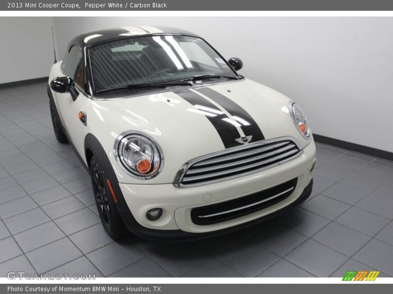 Pepper White / Carbon Black 2013 Mini Cooper Coupe