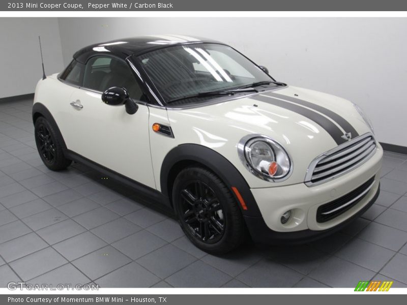 Pepper White / Carbon Black 2013 Mini Cooper Coupe