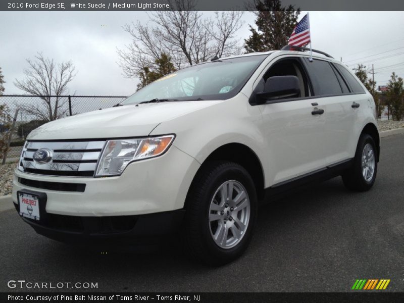 White Suede / Medium Light Stone 2010 Ford Edge SE