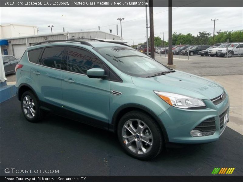 Frosted Glass Metallic / Medium Light Stone 2013 Ford Escape SE 1.6L EcoBoost