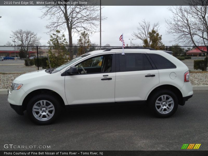 White Suede / Medium Light Stone 2010 Ford Edge SE