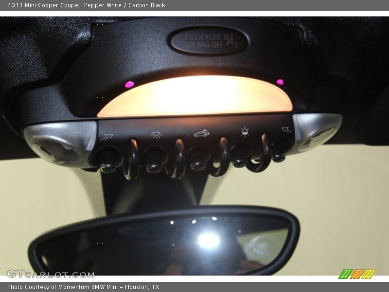 Pepper White / Carbon Black 2013 Mini Cooper Coupe