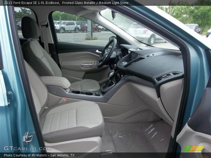 Frosted Glass Metallic / Medium Light Stone 2013 Ford Escape SE 1.6L EcoBoost