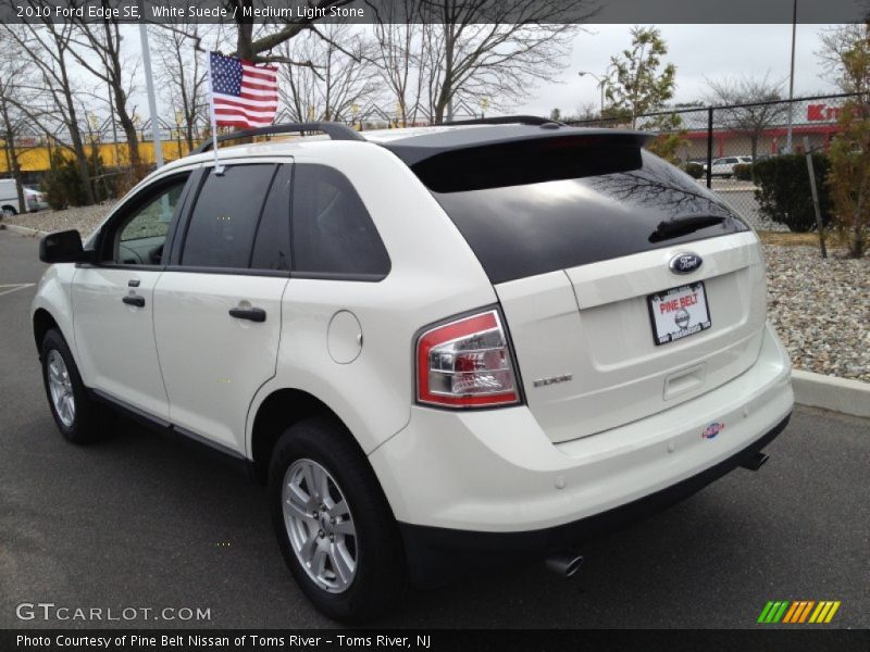 White Suede / Medium Light Stone 2010 Ford Edge SE