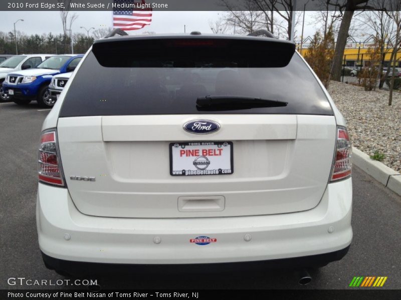 White Suede / Medium Light Stone 2010 Ford Edge SE