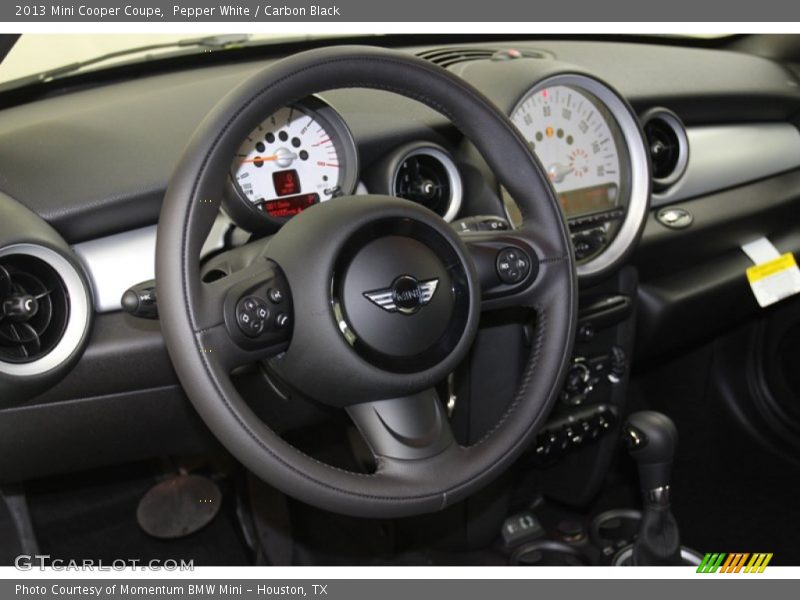 Pepper White / Carbon Black 2013 Mini Cooper Coupe