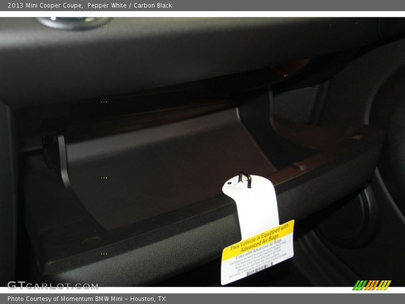 Pepper White / Carbon Black 2013 Mini Cooper Coupe