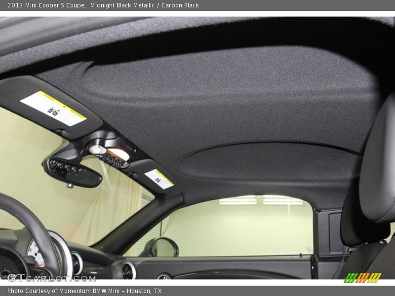 Midnight Black Metallic / Carbon Black 2013 Mini Cooper S Coupe