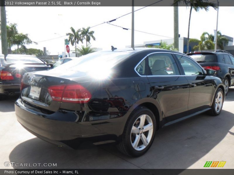 Black / Cornsilk Beige 2012 Volkswagen Passat 2.5L SE