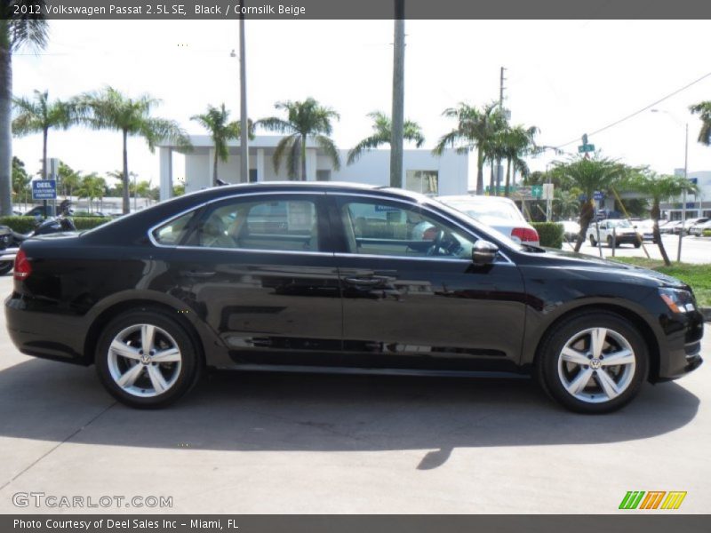Black / Cornsilk Beige 2012 Volkswagen Passat 2.5L SE