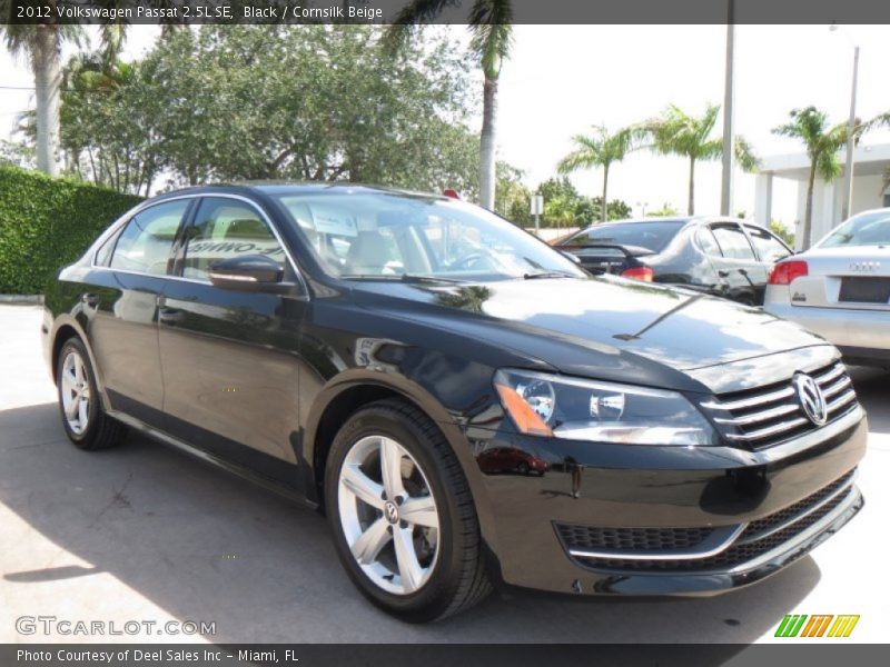 Black / Cornsilk Beige 2012 Volkswagen Passat 2.5L SE