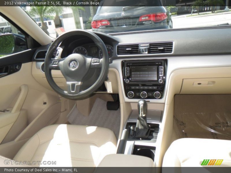 Black / Cornsilk Beige 2012 Volkswagen Passat 2.5L SE