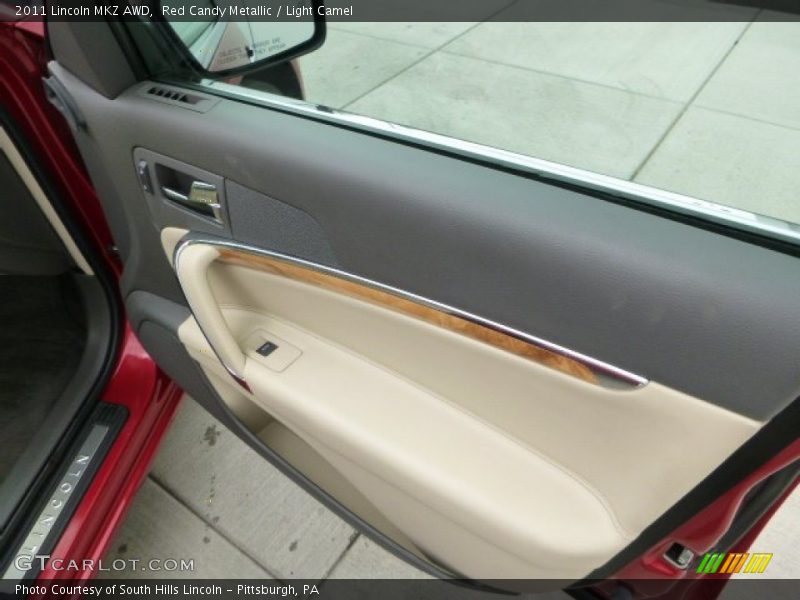 Red Candy Metallic / Light Camel 2011 Lincoln MKZ AWD