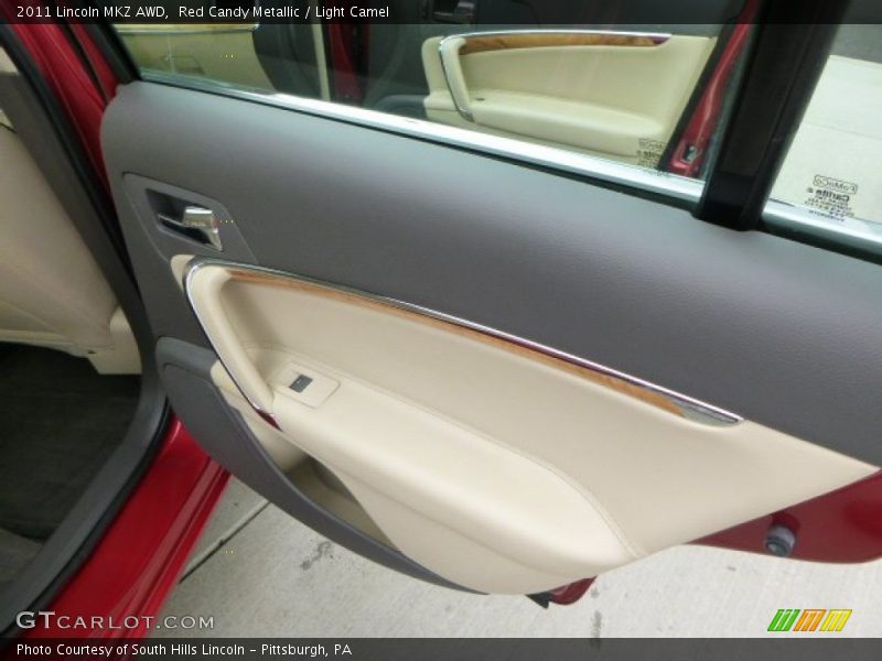 Red Candy Metallic / Light Camel 2011 Lincoln MKZ AWD