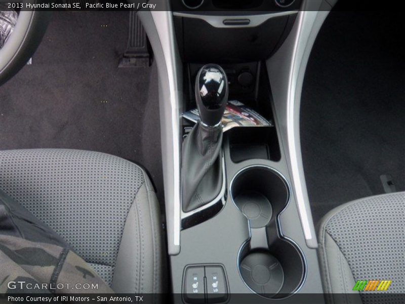 Pacific Blue Pearl / Gray 2013 Hyundai Sonata SE