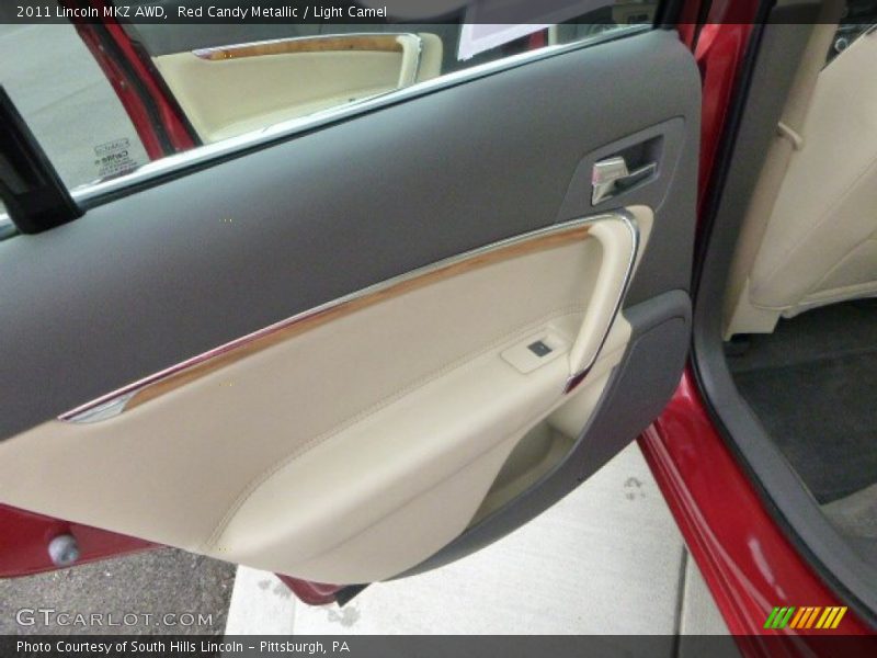 Red Candy Metallic / Light Camel 2011 Lincoln MKZ AWD