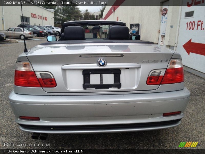 Titanium Silver Metallic / Black 2002 BMW 3 Series 325i Convertible