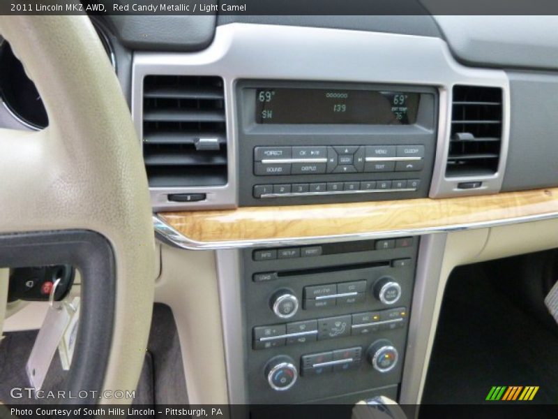 Red Candy Metallic / Light Camel 2011 Lincoln MKZ AWD