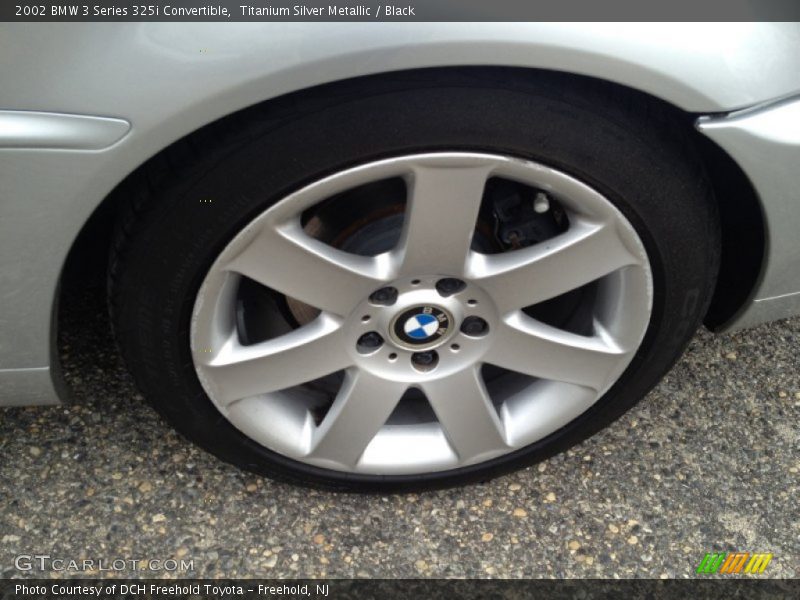 Titanium Silver Metallic / Black 2002 BMW 3 Series 325i Convertible