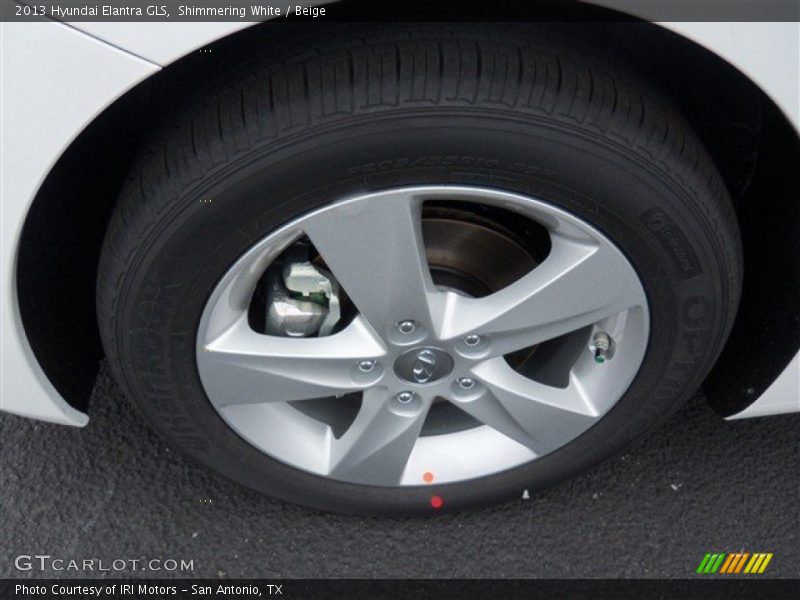 Shimmering White / Beige 2013 Hyundai Elantra GLS