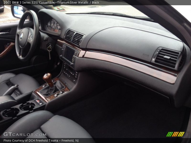 Titanium Silver Metallic / Black 2002 BMW 3 Series 325i Convertible
