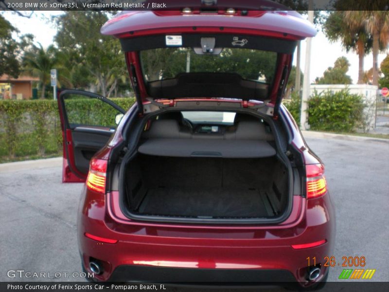 Vermilion Red Metallic / Black 2008 BMW X6 xDrive35i