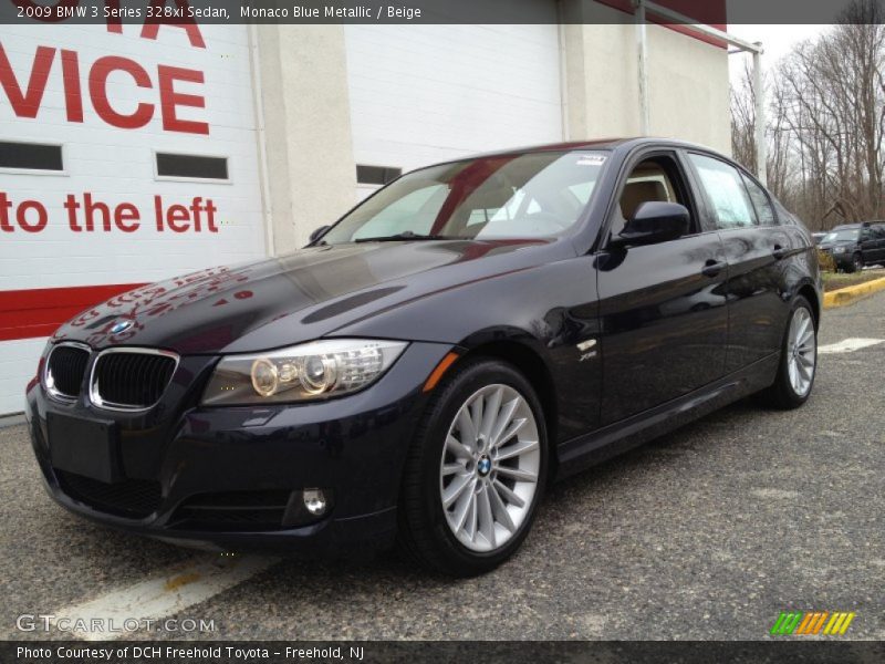 Monaco Blue Metallic / Beige 2009 BMW 3 Series 328xi Sedan