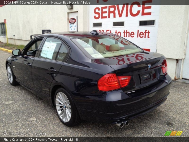 Monaco Blue Metallic / Beige 2009 BMW 3 Series 328xi Sedan